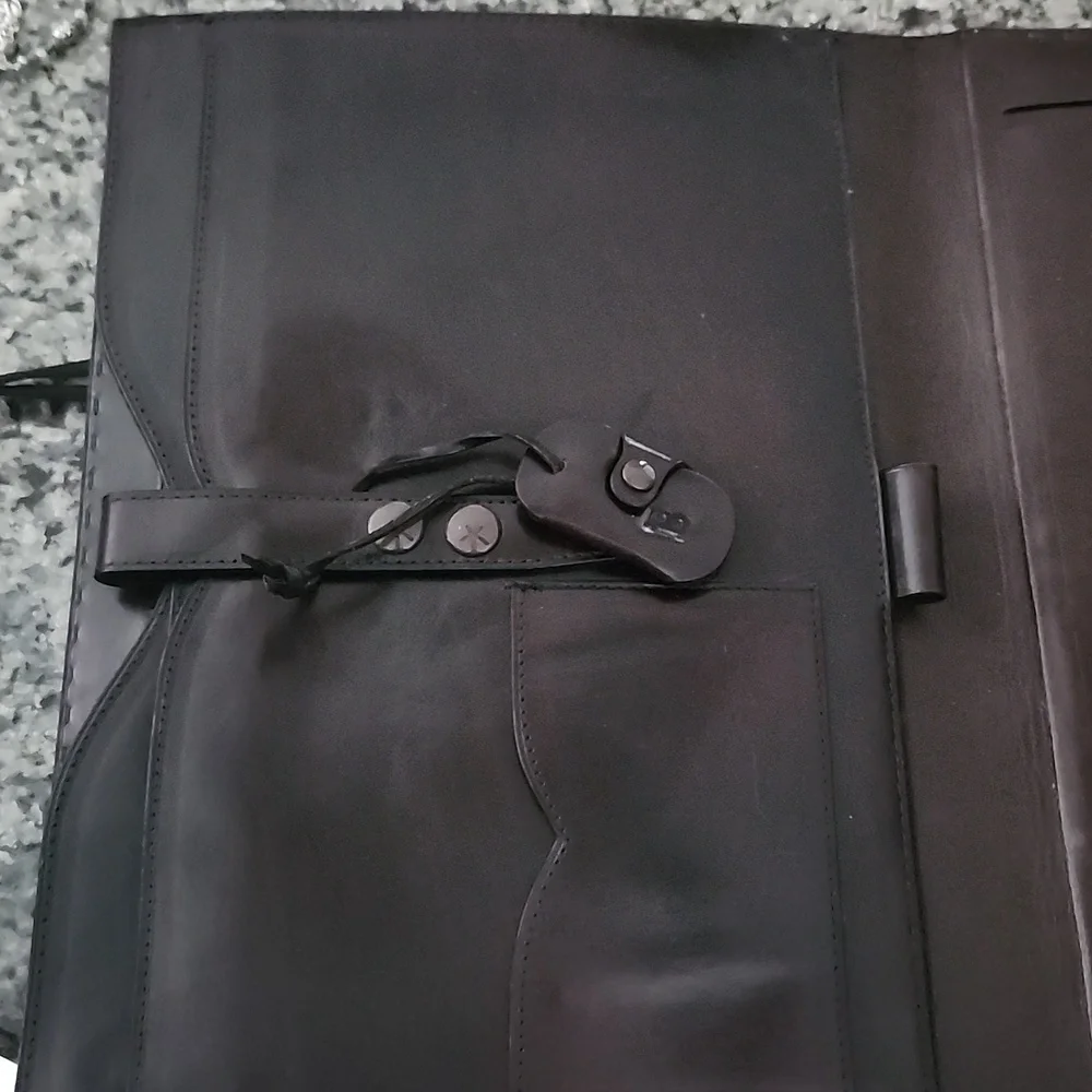 Bally Made In Italy Mens Brown Leather Executive Portfolio Briefcase Vintage